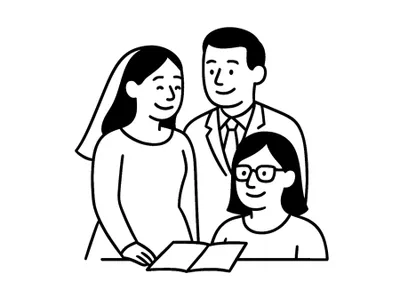 Illustration zur Aufgabe: Standesamtliche Trauung anmelden