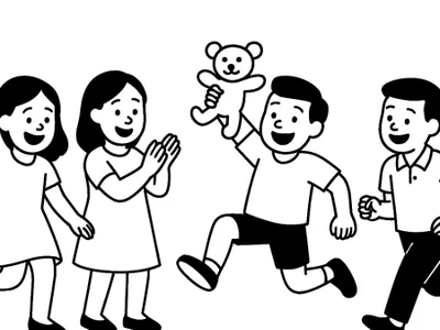 Illustration zur Aufgabe: Kinderprogramm organisieren