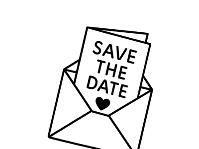 Illustration zur Aufgabe: Save-the-Date verschicken