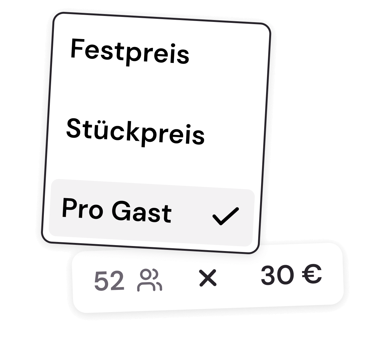 Screenshot: Detailansicht einer Budget-Ausgabe mit Berechnung